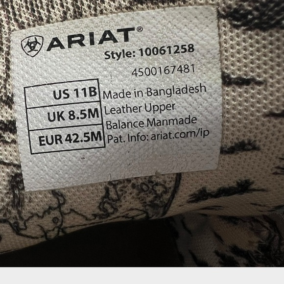 Ariat Women's Skylar Embossed Brown Sneakers Platform Size 11 Nice! - Picture 6 of 6